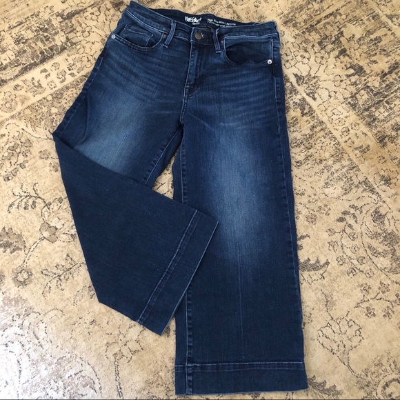 Mossimo Wide-legged Cropped Jean Pant Size 4 - Picture 1 of 7